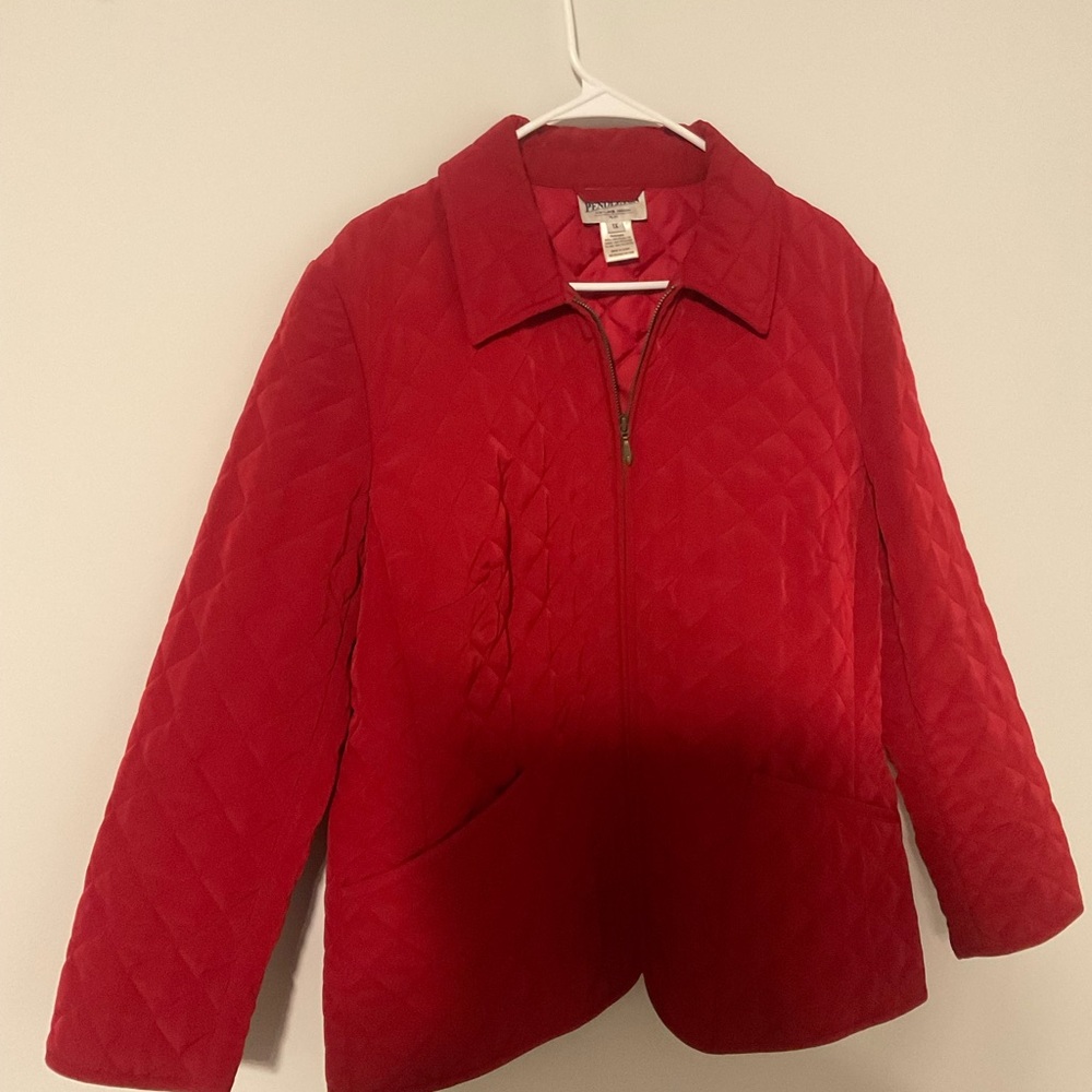 Pendleton Quilted Full Zip Barn Jacket - Size 1x … - image 2
